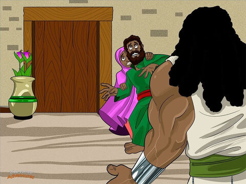 Quelques mois plus tard, la femme de Manoah eut un fils. Elle l’appela Samson, comme l’ange le lui avait dit. Quand Samson eut grandi, il devint grand et fort. Comme l’ange avait dit à sa mère de ne pas lui couper les cheveux, ceux-ci devinrent longs et épais.<br/>Bien que Samson fût mis à part pour Yah, il ne lui obéissait pas toujours. Un jour, alors qu’il était adulte, il rencontra une belle femme philistine, du village de Thimna. Il alla voir son père et lui dit: “Je veux épouser cette fille. Prends-la pour moi.”<br/>Les parents de Samson étaient scandalisés. Yah avait enseigné aux Hébreux à ne pas épouser des femmes de ces peuples et à ne pas imiter leur façon de vivre. “Pourquoi n’épouses-tu pas une fille hébraïque? lui dirent-ils. Pourquoi épouser une Philistine? Ils ont leur propre mode de vie et leurs propres dieux.”<br/>Samson n’écouta pas. “Prenez cette fille pour moi, car elle me plaît”, déclara-t-il. Les parents de Samson ne pouvaient se douter que cela venait de Yah, afin de créer du trouble avec les Philistins. – Numéro de diapositive 3