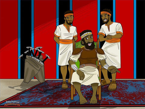 Le roi Saül était très angoissé. “Pourquoi Dieu ne me répond-il pas? se demandait-il. Si Samuel était là, il me dirait quoi faire.”<br/>Alors Saül se décida pour une terrible option. Bien qu’il ait forcé les magiciens et les sorciers à quitter le territoire d’Israël, il se mit à dire à ses serviteurs: “Trouvez-moi une femme qui prédit l’avenir en s’adressant aux morts. Peut-être me dira-t-elle comment je peux avoir la victoire sur nos ennemis.”<br/>“Il y a une magicienne à En-Dor, qui évoque les morts”, dit un serviteur. Saül aima l’idée. “Oui, allons la voir! Elle pourra parler à Samuel pour moi”, dit-il. Mais Dieu n’approuvait pas le projet de Saül. – Numéro de diapositive 6