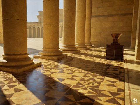 C’est dans cette partie du temple que Jésus observa une pauvre veuve mettant deux petites pièces dans un coffre. – Numéro de diapositive 14