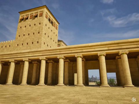 Au moment de la fête, quand des milliers de pèlerins juifs pénétraient dans le temple, les soldats étaient constamment sur leur garde pour prévenir toute émeute ou rébellion. – Numéro de diapositive 10