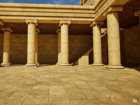 Il y avait des marches depuis la forteresse Antonia menant au parvis des Païens, à l’angle nord-ouest du temple, au cas où les soldats romains aient besoin de gérer quelque incident. Il est très probable que c’est par ces marches que des soldats romains vinrent secourir l’apôtre Paul, malmené par une foule en colère (Actes 21:16–25). – Numéro de diapositive 11