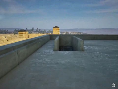 Cet escalier débouchait derrière le sanctuaire. – Numéro de diapositive 19