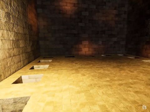 Voici les espaces susmentionnés à l’intérieur de la chambre haute. Cette chambre haute donnait également accès au toit au moyen d’échelles. – Numéro de diapositive 23