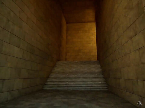 Une fois à l’intérieur de l’entrée, l’accès au Mont du Temple se faisait par un escalier souterrain interne en forme de L s’élevant à 5,5 m (18 pieds). – Numéro de diapositive 13