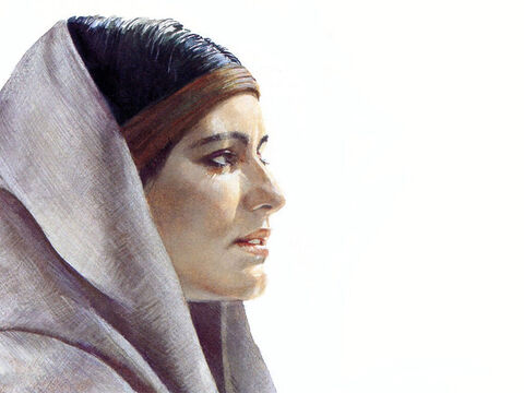Cette illustration peut être utilisée pour représenter de nombreux personnages féminins dans la Bible. – Numéro de diapositive 2