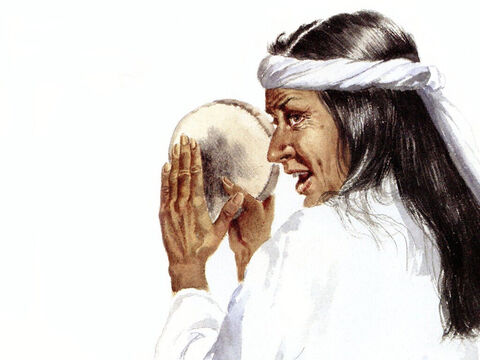 Cette illustration peut être utilisée pour représenter de nombreux personnages féminins, une prophétesse ou une femme louant Dieu. – Numéro de diapositive 8