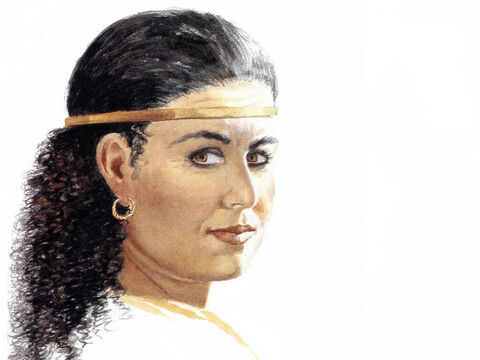 Cette illustration peut être utilisée pour représenter de nombreux personnages féminins dans la Bible. – Numéro de diapositive 10