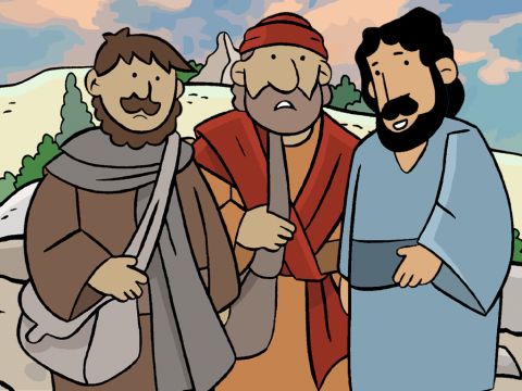 Alors l’étranger se mit à citer les Écritures, parlant des prophéties faites de nombreuses années auparavant concernant Jésus. Des prophéties que Dieu avait données concernant un Sauveur qui devait souffrir et mourir afin que les gens puissent être pardonnés. – Numéro de diapositive 5