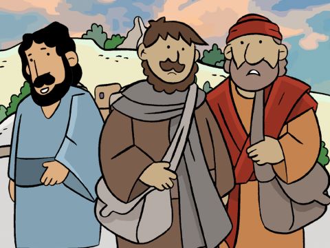 Quand ils arrivèrent à Emmaüs, l’étranger parut vouloir aller plus loin. – Numéro de diapositive 6