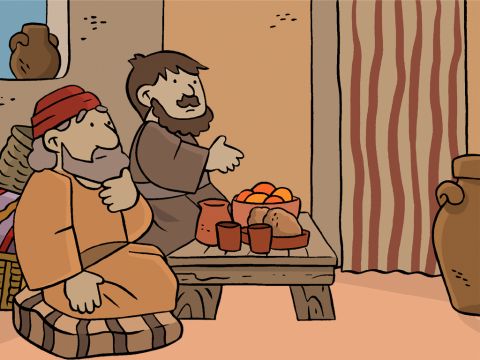 Ils invitèrent l’étranger à prendre le repas avec eux. – Numéro de diapositive 8
