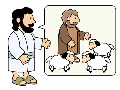 Jésus a raconté un jour l’histoire d’un homme qui avait 100 moutons. – Numéro de diapositive 1