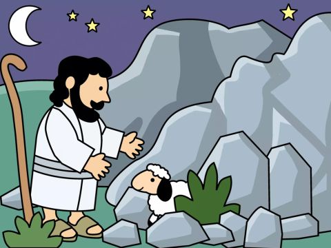 Jésus est comme le berger. Il ne veut pas qu’aucune de ses petites brebis ne se perde. – Numéro de diapositive 14