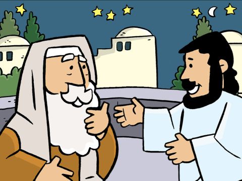 Nicodème dit à Jésus : “ Nous savons que tu es un docteur envoyé de Dieu. Personne ne peut faire les miracles que tu fais, si Dieu n’est pas avec lui.” – Numéro de diapositive 2