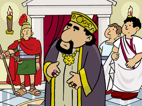 Festus cria : “ Paul, tu es fou ! Trop d’études t’ont rendu fou.” – Numéro de diapositive 6