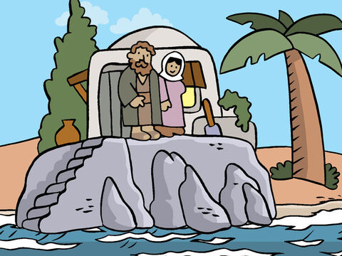La pluie est tombée, les torrents sont venus, les vents ont soufflé et se sont jetés contre cette maison: elle n’est point tombée, parce qu’elle était fondée sur le roc. – Numéro de diapositive 4