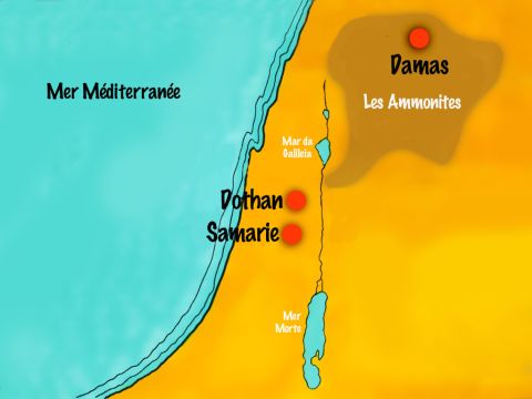 Le Royaume de Syrie jouxtait le Royaume d’Israël où vivait le prophète Elisée. – Numéro de diapositive 2