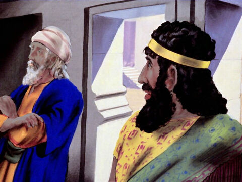 “Je vais en parler au roi”, dit Haman, en colère, il détestait les Juifs. – Numéro de diapositive 19