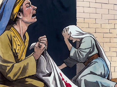 Alors s’accomplit ce qui avait été annoncé par Jérémie, le prophète: “On a entendu des cris à Rama, des pleurs et de grandes lamentations: Rachel pleure ses enfants, et n’a pas voulu être consolée, parce qu’ils ne sont plus.” – Numéro de diapositive 5