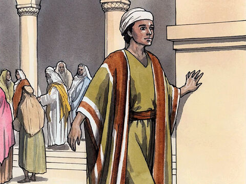Puis, quand les jours furent écoulés, et qu’ils s’en retournèrent, l’enfant Jésus resta à Jérusalem. Son père et sa mère ne s’en aperçurent pas. Croyant qu’il était avec leurs compagnons de voyage, ils firent une journée de chemin, – Numéro de diapositive 3