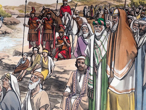 Nous avons Abraham pour père! Car je vous déclare que de ces pierres-ci Dieu peut susciter des enfants à Abraham. – Numéro de diapositive 8