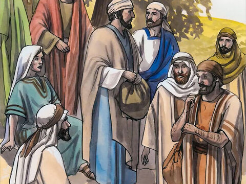 Là-dessus arrivèrent ses disciples, qui furent étonnés de ce qu’il parlait avec une femme. Toutefois aucun ne dit: Que demandes-tu? ou: De quoi parles-tu avec elle? – Numéro de diapositive 7