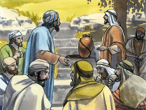 Jésus leur dit: “Ma nourriture est de faire la volonté de celui qui m’a envoyé, et d’accomplir son œuvre. – Numéro de diapositive 11
