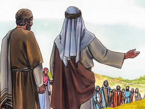 Aussi, quand les Samaritains vinrent le trouver, ils le prièrent de rester auprès d’eux. – Numéro de diapositive 15