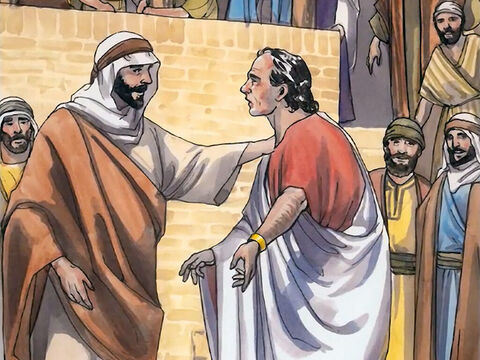 L’officier du roi lui dit: “Seigneur, descends avant que mon enfant meure.” “Va, lui dit Jésus, ton fils vit.” – Numéro de diapositive 7