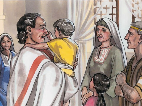 Le père reconnut que c’était à cette heure-là que Jésus lui avait dit: “Ton fils vit”. Et il crut, lui et toute sa maison. – Numéro de diapositive 10