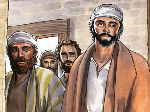 En sortant de la synagogue, Jésus se rendit à la maison de Simon. – Numéro de diapositive 1