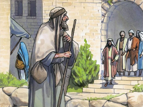 Jésus était dans une des villes; et voici, un homme couvert de lèpre, – Numéro de diapositive 1
