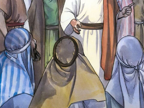 Les scribes et les pharisiens se mirent à raisonner et à dire: “Qui est celui-ci, qui profère des blasphèmes? Qui peut pardonner les péchés, si ce n’est Dieu seul?” – Numéro de diapositive 8