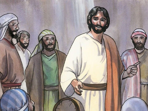 Jésus, connaissant leurs pensées, prit la parole et leur dit: “Quelles pensées avez-vous dans vos cœurs? Lequel est le plus aisé, de dire: Tes péchés te sont pardonnés, ou de dire: Lève-toi, et marche? – Numéro de diapositive 9