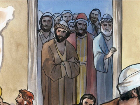 Les pharisiens virent cela, et ils dirent à ses disciples: – Numéro de diapositive 5