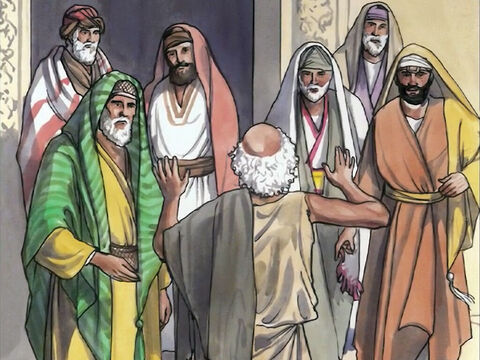 Cet homme s’en alla, et annonça aux Juifs que c’était Jésus qui l’avait guéri. – Numéro de diapositive 14