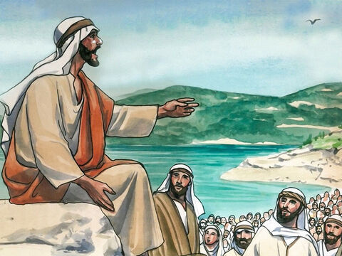 Jésus était monté sur une montagne pour enseigner ses disciples. Il leur dit : “Vous avez appris qu’il a été dit: Tu ne commettras point d’adultère. – Numéro de diapositive 1