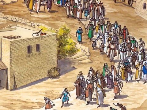 Après que Jésus eut achevé ces discours, la foule fut frappée de sa doctrine; car il enseignait comme ayant autorité, et non pas comme leurs scribes. – Numéro de diapositive 7