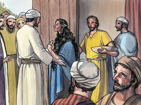 C'est pourquoi je te le dis, ses nombreux péchés ont été pardonnés, puisqu'elle a beaucoup aimé. Mais celui à qui l'on pardonne peu aime peu.” Et Jésus dit à la femme: “Tes péchés sont pardonnés.” – Numéro de diapositive 10