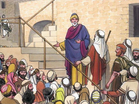 Pendant que Jésus y allait, il était pressé par la foule. – Numéro de diapositive 3