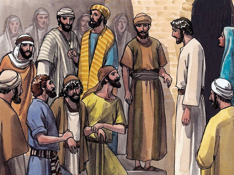 Comme ils s’en allaient, voici, on amena à Jésus un démoniaque muet. – Numéro de diapositive 5