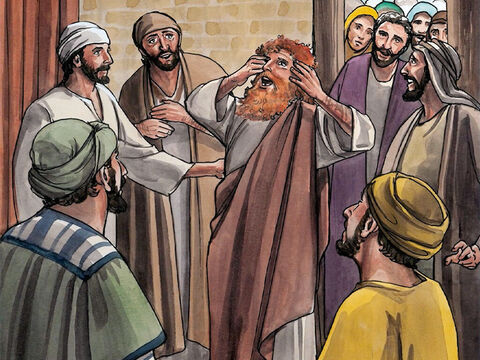 Toute la foule étonnée disait: “N’est-ce point là le Fils de David?” Les pharisiens, ayant entendu cela, dirent: “Cet homme ne chasse les démons que par Béelzébul, prince des démons.” – Numéro de diapositive 2