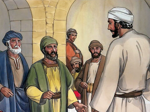 Comme Jésus connaissait leurs pensées, il leur dit: “Tout royaume divisé contre lui-même est dévasté, et toute ville ou maison divisée contre elle-même ne peut subsister.” – Numéro de diapositive 3