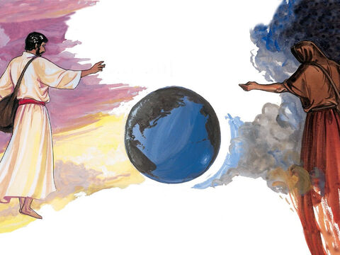 Il répondit: “Celui qui sème la bonne semence, c’est le Fils de l’homme; le champ, c’est le monde; la bonne semence, ce sont les fils du royaume; l’ivraie, ce sont les fils du malin; l’ennemi qui l’a semée, c’est le diable; – Numéro de diapositive 17