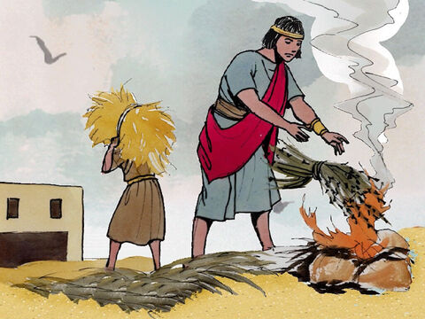 Or, comme on arrache l’ivraie et qu’on la jette au feu, il en sera de même à la fin du monde. – Numéro de diapositive 19