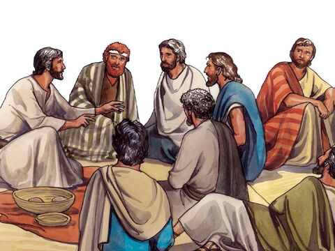 Jésus appela les douze, et il commença à les envoyer deux à deux, – Numéro de diapositive 1