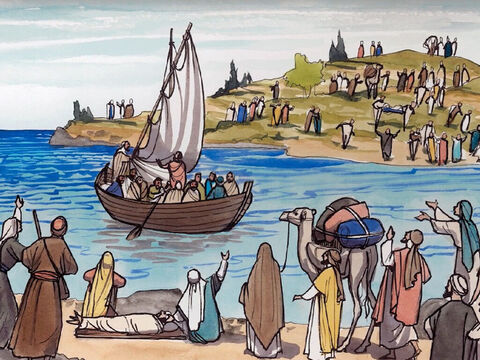 Après cela, Jésus s’en alla de l’autre côté de la mer de Galilée, ou mer de Tibériade. – Numéro de diapositive 1
