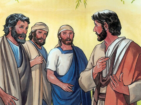 Ayant levé les yeux, et voyant qu’une grande foule venait à lui, Jésus dit à Philippe: “Où achèterons-nous des pains, pour que ces gens aient à manger?” Il disait cela pour l’éprouver, car il savait ce qu’il allait faire. Philippe lui répondit: “Les pains qu’on aurait pour deux cents pièces d’argent ne suffiraient pas pour que chacun en reçoive un peu.” – Numéro de diapositive 4