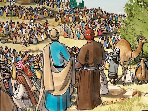 12 Lorsqu’ils furent rassasiés, il dit à ses disciples: Ramassez les morceaux qui restent, afin que rien ne se perde. – Numéro de diapositive 9