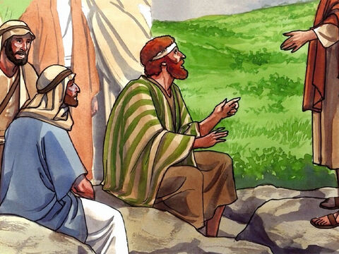 Ils répondirent: “Les uns disent que tu es Jean-Baptiste; les autres, Elie; – Numéro de diapositive 3