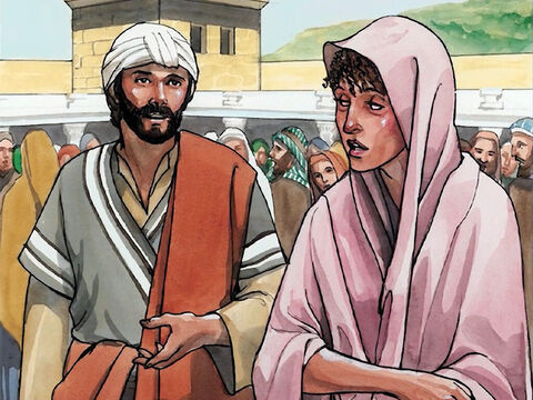 Alors s’étant relevé, et ne voyant plus que la femme, Jésus lui dit: “Femme, où sont ceux qui t’accusaient? Personne ne t’a-t-il condamnée?” Elle répondit: “Non, Seigneur.” Et Jésus lui dit: “Je ne te condamne pas non plus; va, et ne pèche plus.” – Numéro de diapositive 10